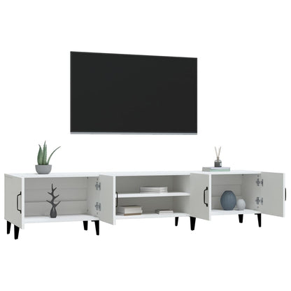 TV-skab Hvid 180x31,5x40 cm Træ Materiale