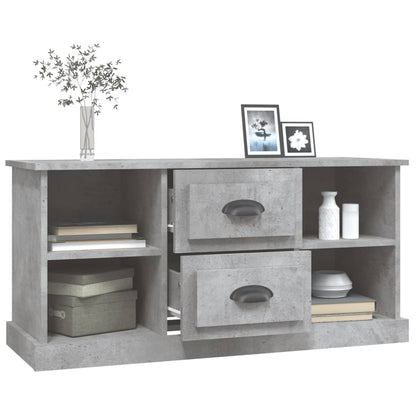 TV-Schrank Betongrau 99,5x35,5x48 cm Holzwerkstoff