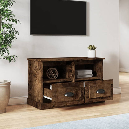 TV-Schrank Räuchereiche 80x35x50 cm Holzwerkstoff