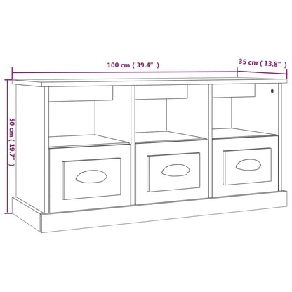 TV-Schrank Sonoma-Eiche 100x35x50 cm Holzwerkstoff