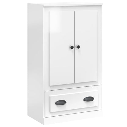 Highboard Hochglanz-Weiß 60x35,5x103,5 cm Holzwerkstoff