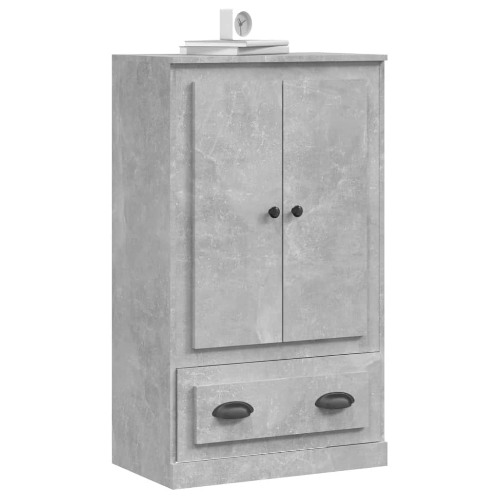 Highboard Betongrau 60x35,5x103,5 cm Holzwerkstoff