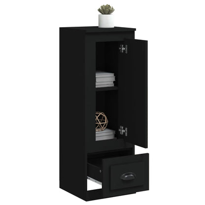Highboard Sort 36x35,5x103,5 cm Træmateriale