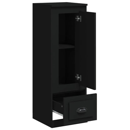 Highboard Sort 36x35,5x103,5 cm Træmateriale