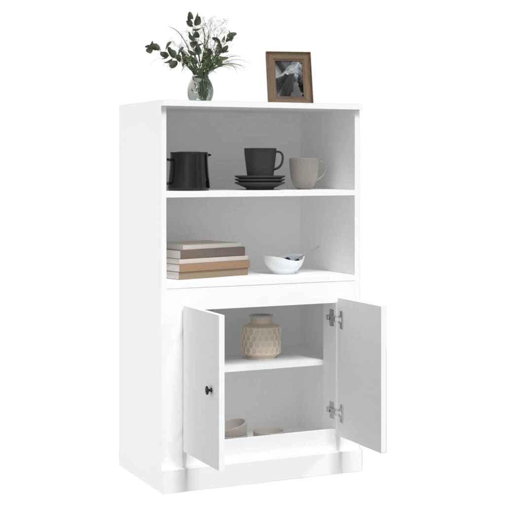 Highboard Hvid 60x35,5x103,5 cm Træmateriale