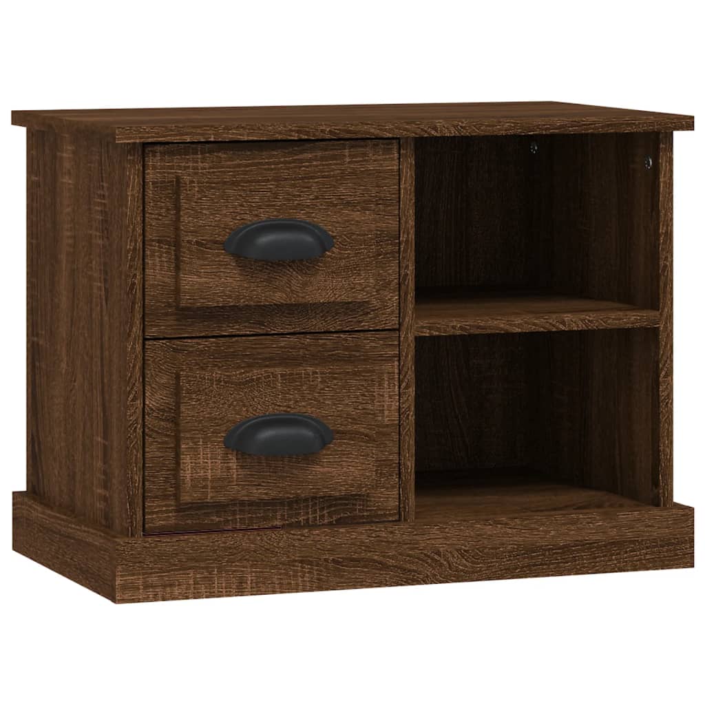 Sengebord brun eg look 60x35,5x45 cm