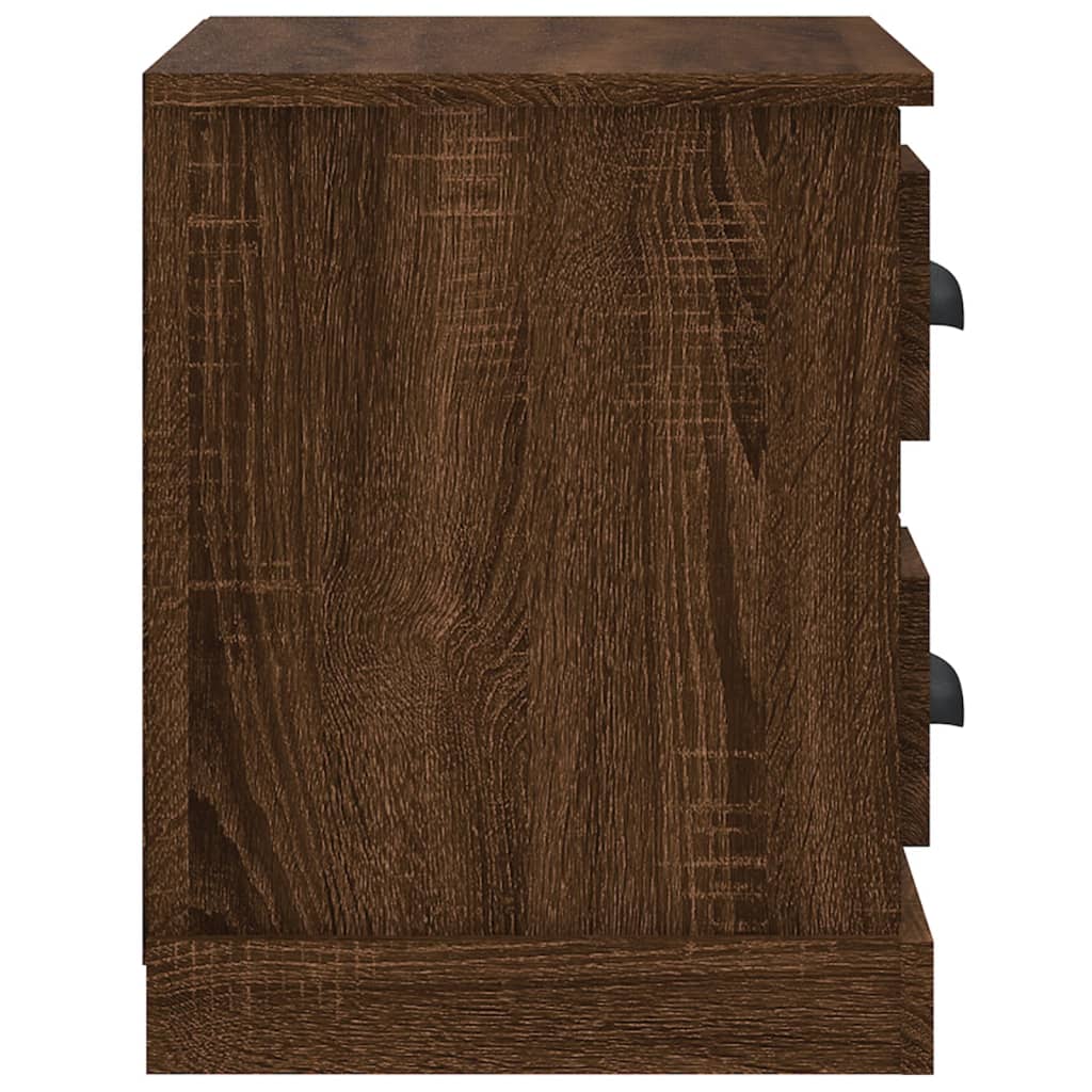 Sengebord brun eg look 60x35,5x45 cm