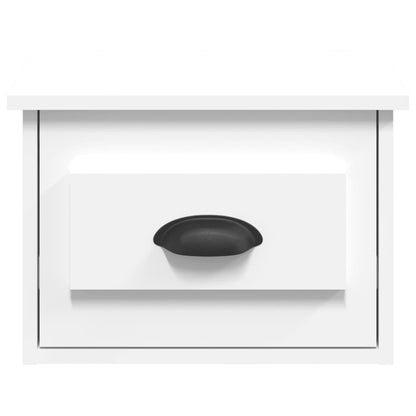 Wand-Nachttische 2 Stk. Weiß 41,5x36x28 cm