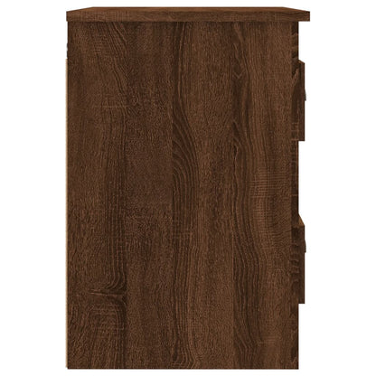 Væghængte sengeborde 2 stk brun eg look 41,5x36x53 cm