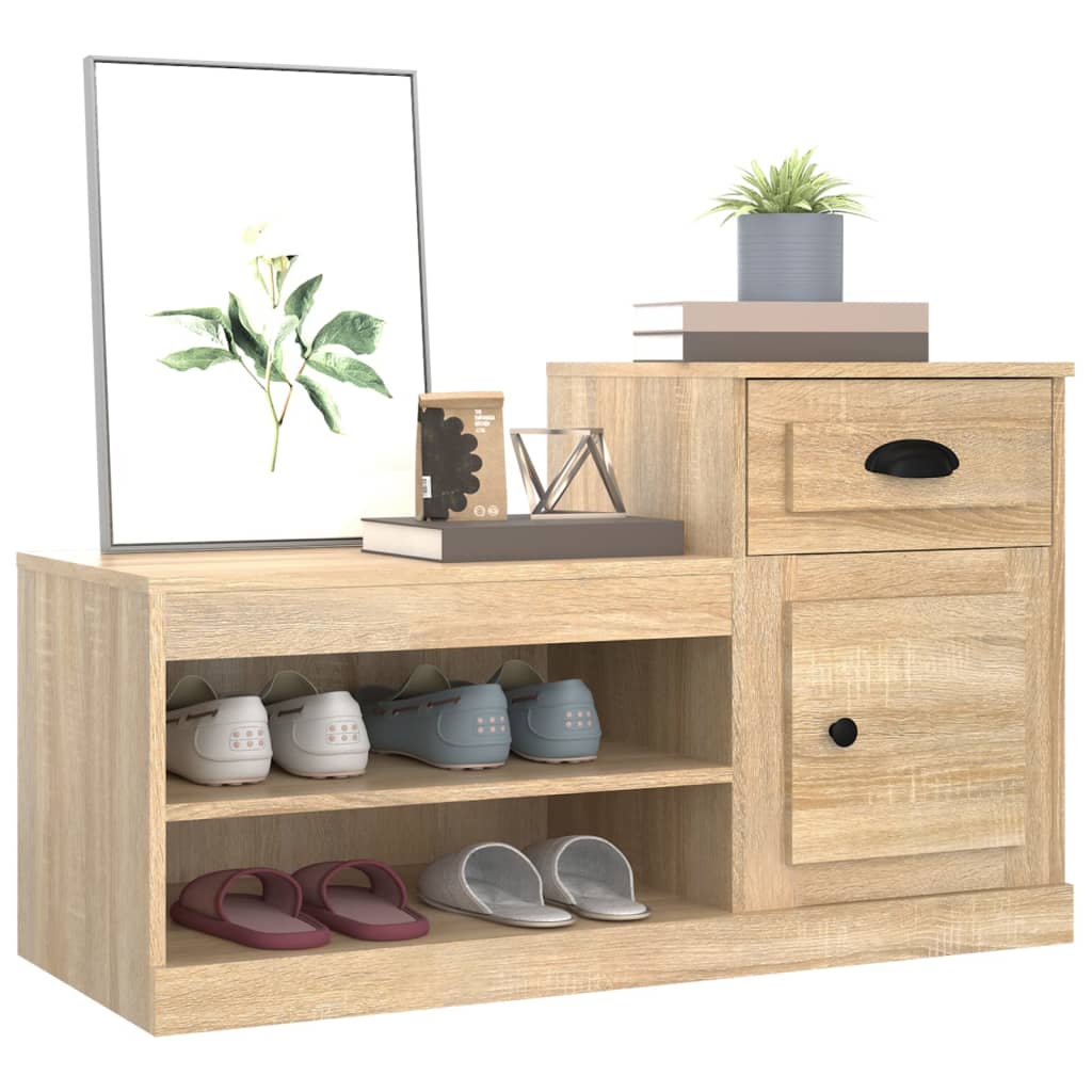 Skoskab Sonoma eg 100x42x60 cm træmateriale