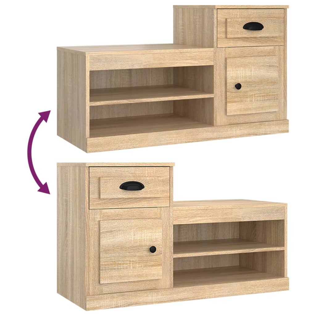 Skoskab Sonoma eg 100x42x60 cm træmateriale