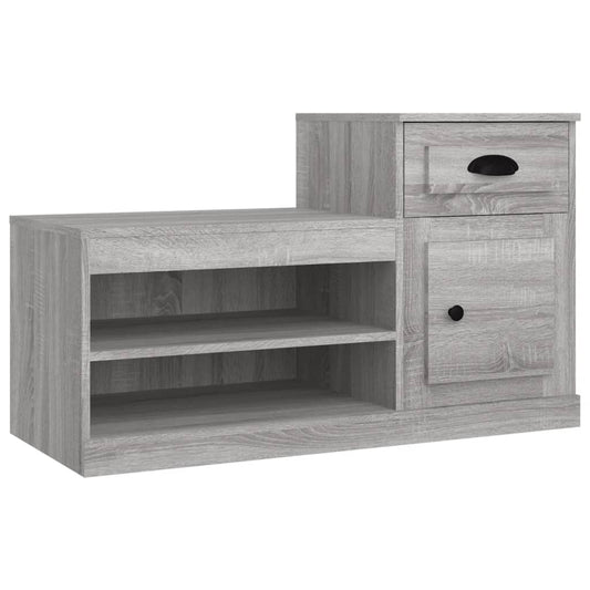 Skoskab Grå Sonoma 100x42x60 cm Træmateriale