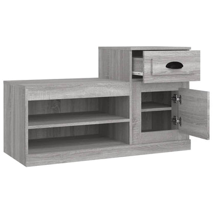 Skoskab Grå Sonoma 100x42x60 cm Træmateriale