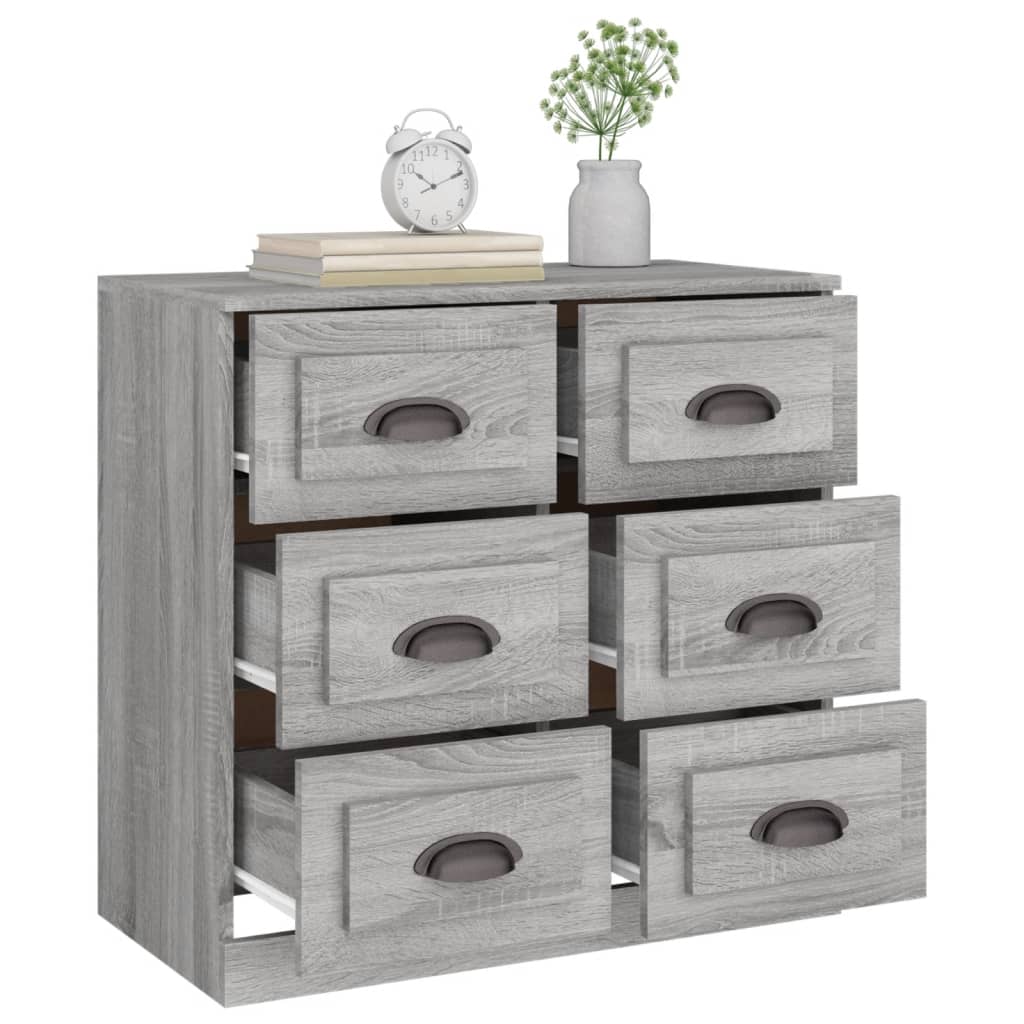 Skænk Grå Sonoma 70x35,5x67,5 cm træmateriale