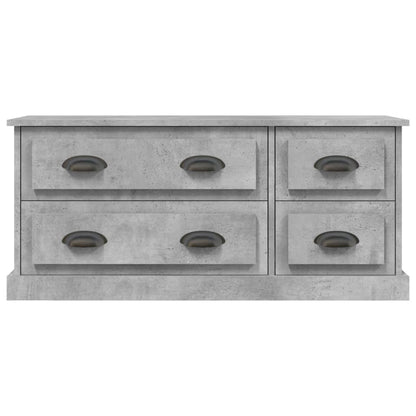 TV-Schrank Betongrau 100x35,5x45 cm Holzwerkstoff