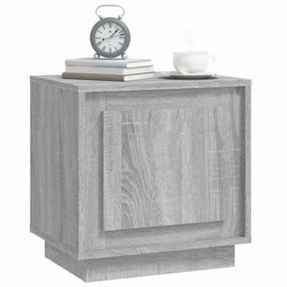 Sengebord gråt Sonoma 44x35x45 cm træmateriale