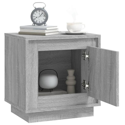 Sengebord gråt Sonoma 44x35x45 cm træmateriale
