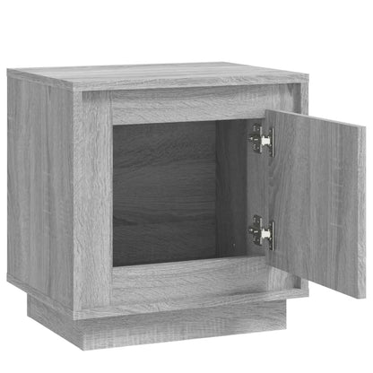Sengebord gråt Sonoma 44x35x45 cm træmateriale