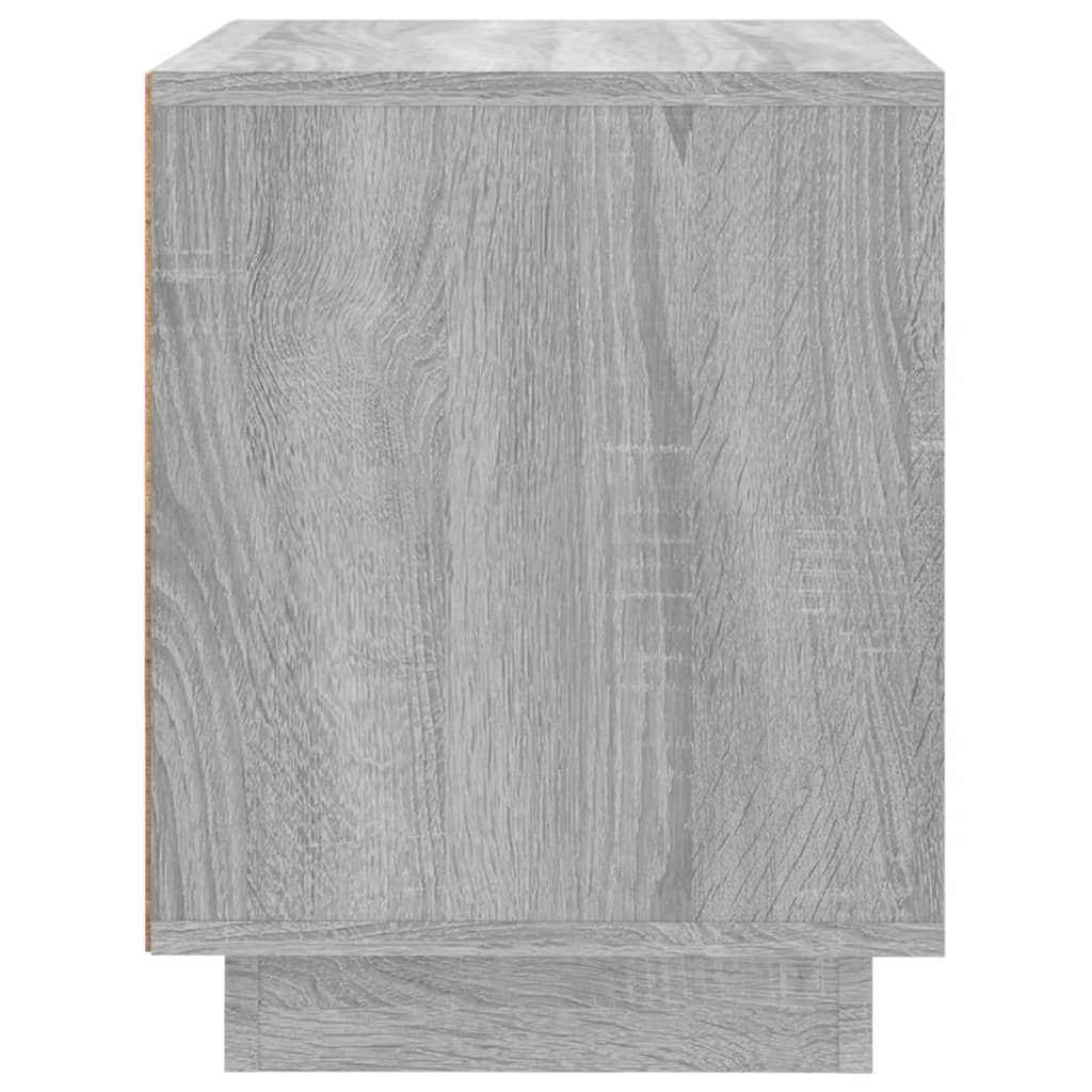 Sengebord gråt Sonoma 44x35x45 cm træmateriale