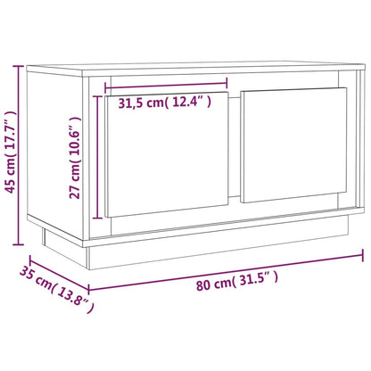 TV-Schrank Sonoma-Eiche 80x35x45 cm Holzwerkstoff