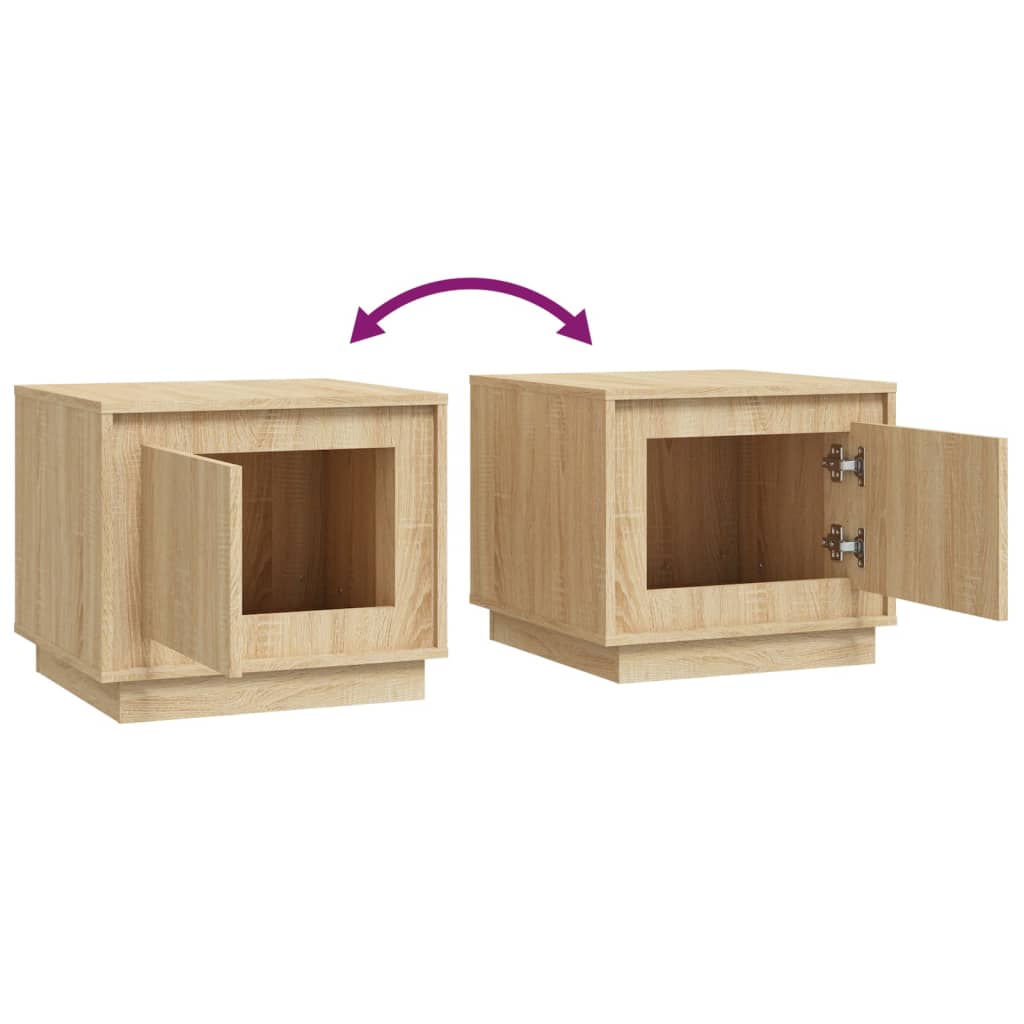 Sofabord Sonoma eg 51x50x44 cm træmateriale