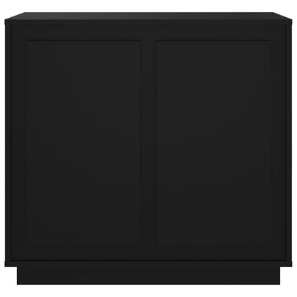 Sideboard Schwarz 80x34x75 cm Holzwerkstoff