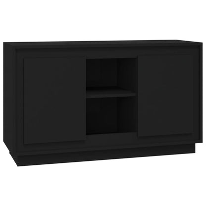 Skænk Sort 102x35x60 cm Træ Materiale