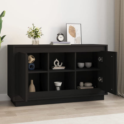 Skænk Sort 102x35x60 cm Træ Materiale