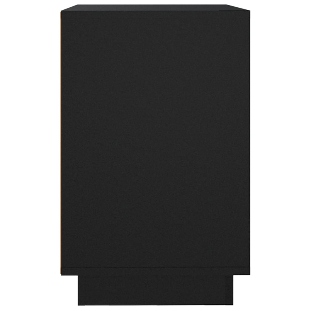 Skænk Sort 102x35x60 cm Træ Materiale