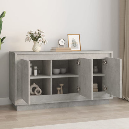 Skænk Beton Grå 102x35x55 cm Træ Materiale