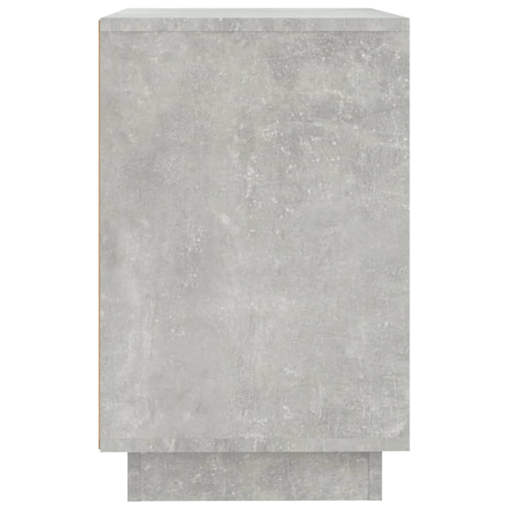 Skænk Beton Grå 102x35x55 cm Træ Materiale