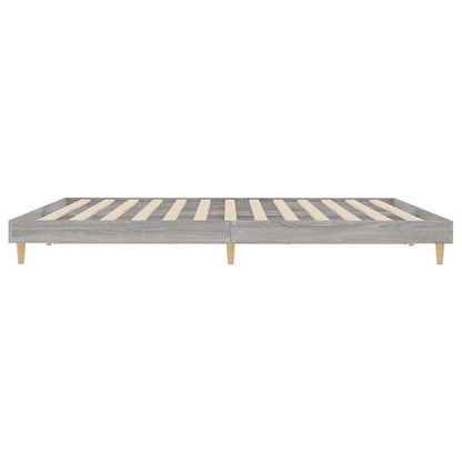 Bettgestell Grau Sonoma 120x200 cm Holzwerkstoff