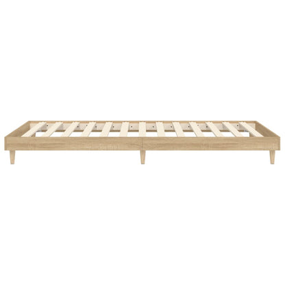 Bettgestell ohne Matratze Sonoma-Eiche 75x190 cm Holzwerkstoff