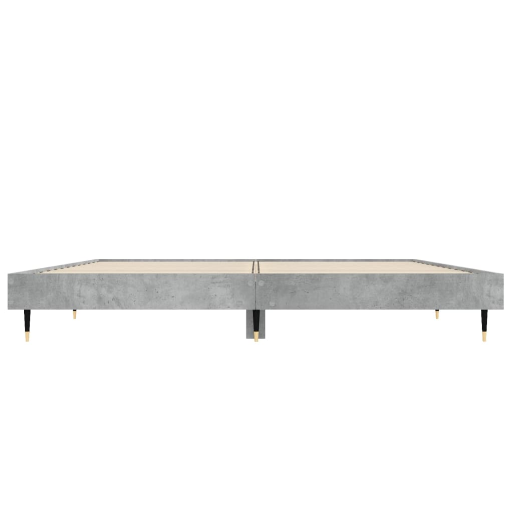 Sengeramme betongrå 120x190 cm træmateriale