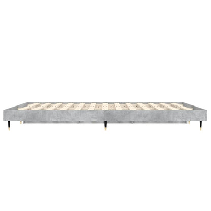 Sengeramme betongrå 120x190 cm træmateriale