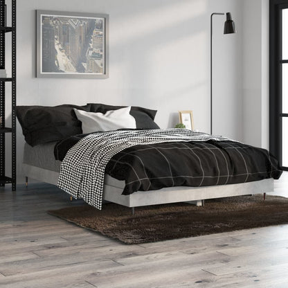 Sengeramme betongrå 120x190 cm træmateriale