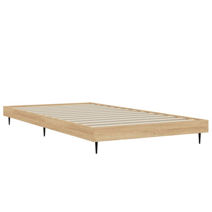 Bettgestell ohne Matratze Sonoma-Eiche 100x200 cm Holzwerkstoff