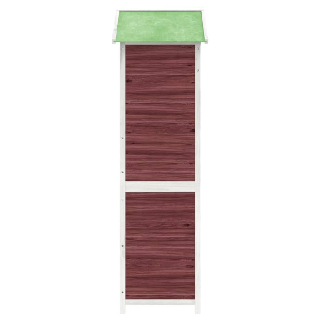 Geräteschuppen Mokka 120x53,5x170 cm Massivholz Kiefer