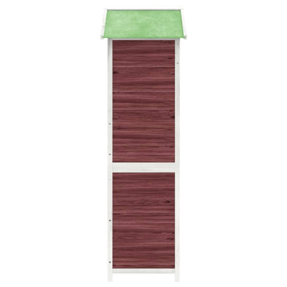 Geräteschuppen Mokka 120x53,5x170 cm Massivholz Kiefer