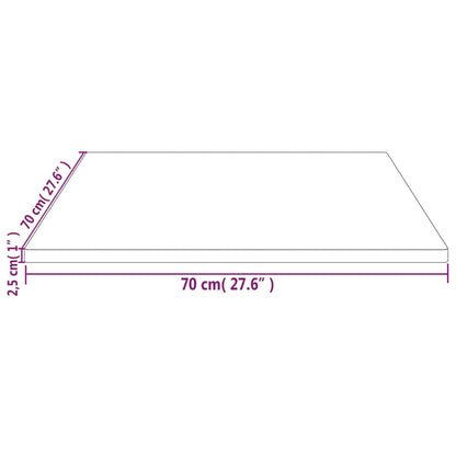 Tischplatte 70x70x2,5 cm Massivholz Kiefer Quadratisch