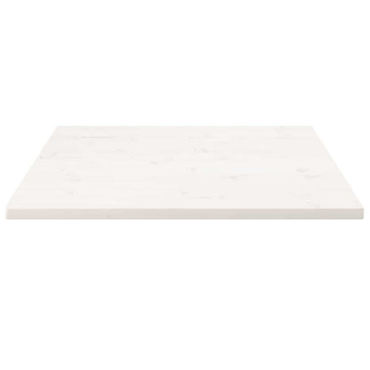 Tischplatte Weiß 70x70x2,5 cm Massivholz Kiefer Quadratisch