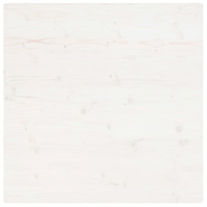 Tischplatte Weiß 70x70x2,5 cm Massivholz Kiefer Quadratisch