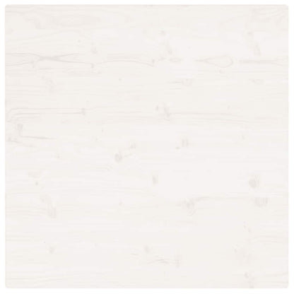 Tischplatte Weiß 70x70x2,5 cm Massivholz Kiefer Quadratisch