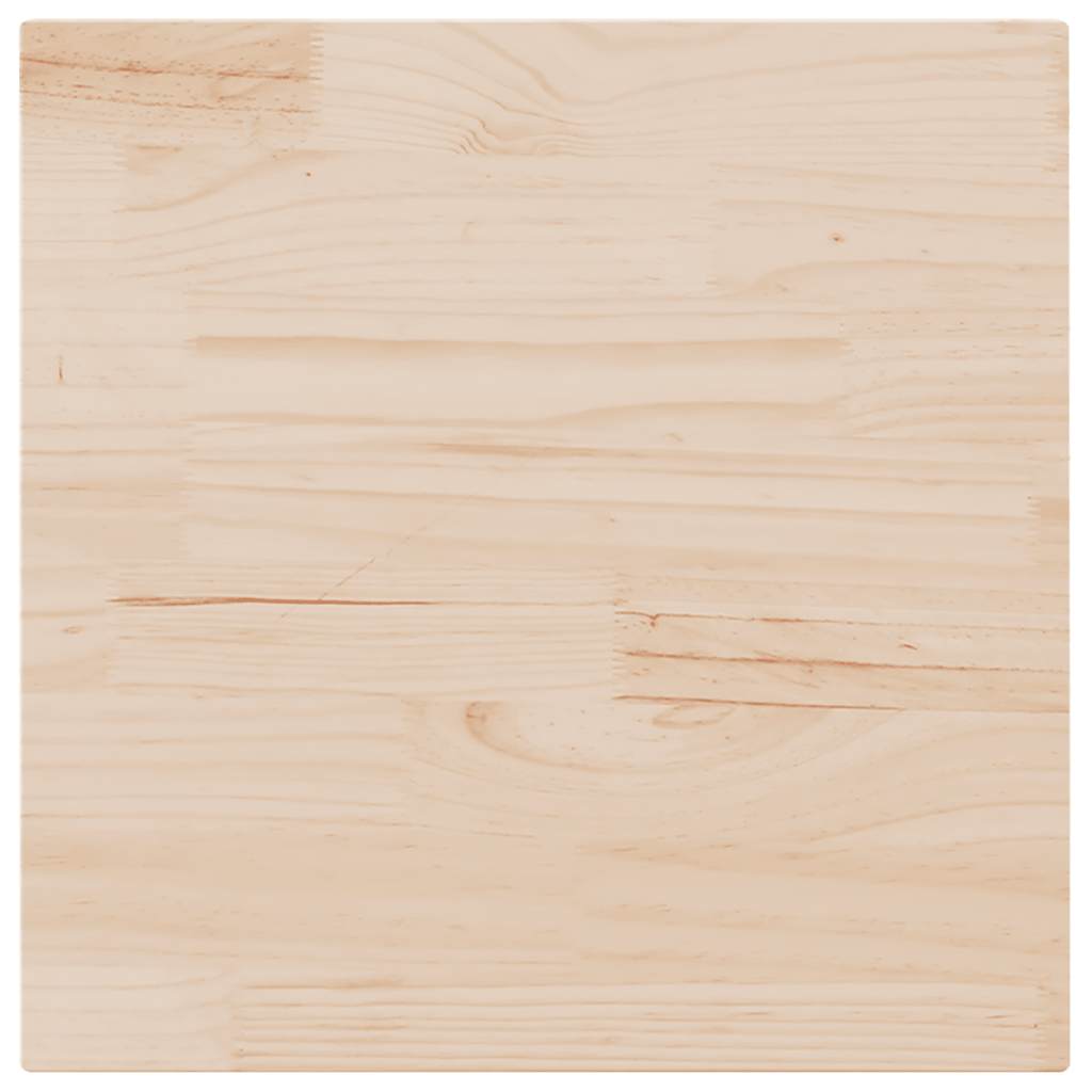 Tischplatte 80x80x2,5 cm Massivholz Kiefer Quadratisch