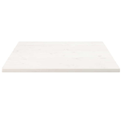 Tischplatte Weiß 80x80x2,5 cm Massivholz Kiefer Quadratisch