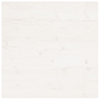 Tischplatte Weiß 80x80x2,5 cm Massivholz Kiefer Quadratisch