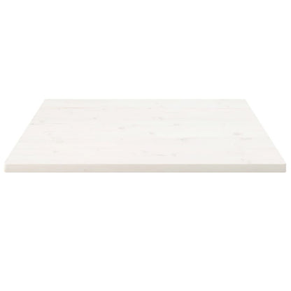 Tischplatte Weiß 90x90x2,5 cm Massivholz Kiefer Quadratisch