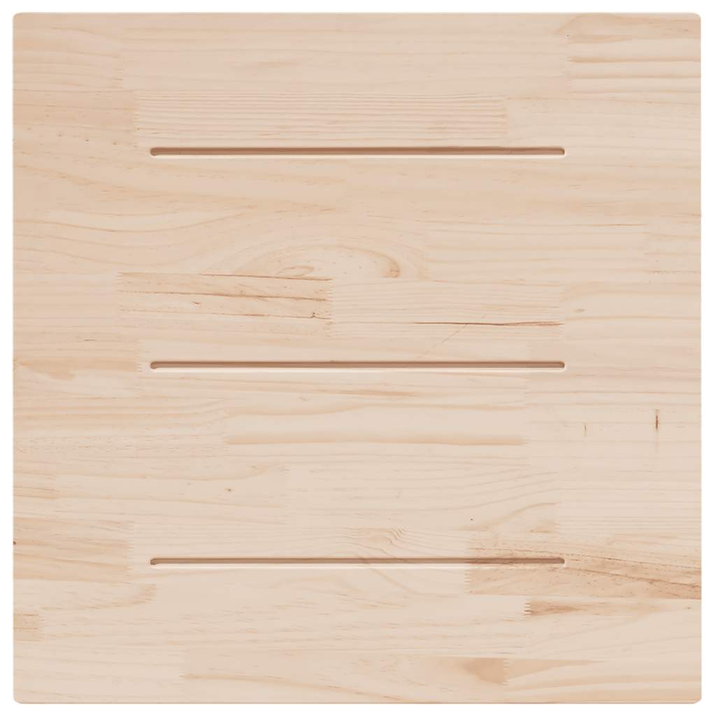 Tischplatte Weiß 90x90x2,5 cm Massivholz Kiefer Quadratisch