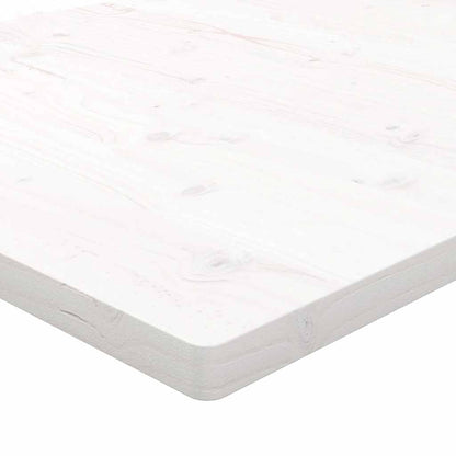 Tischplatte Weiß 90x90x2,5 cm Massivholz Kiefer Quadratisch