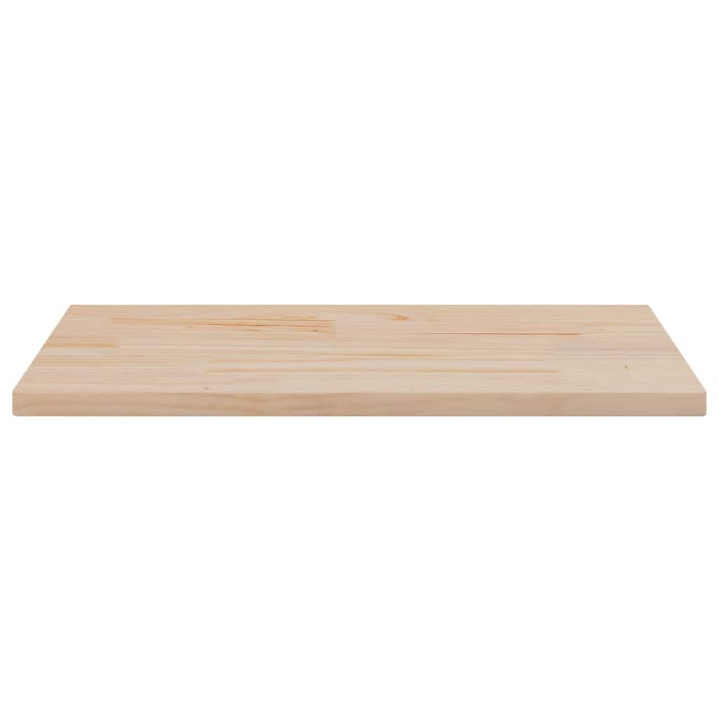 Tischplatte 80x40x2,5 cm Massivholz Kiefer Rechteckig